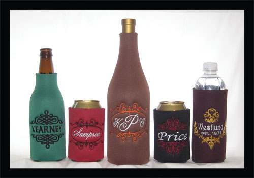 Classic Name Frame Can and Bottle Coolers