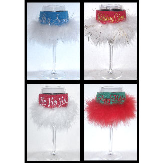 Ready to Ship Holiday Wine Glass Coolers